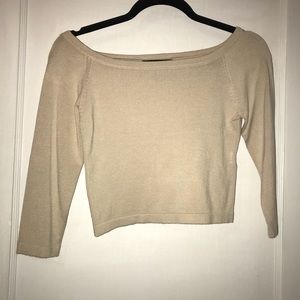3/4 sleeve crop top